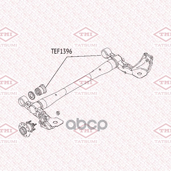 Сайлентблок задней балки OPEL Astra 04- TEF1396 TATSUMI арт. TEF1396