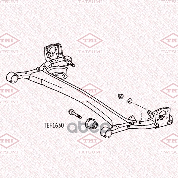 Сайлентблок Балки | Зад | TATSUMI арт. TEF1630