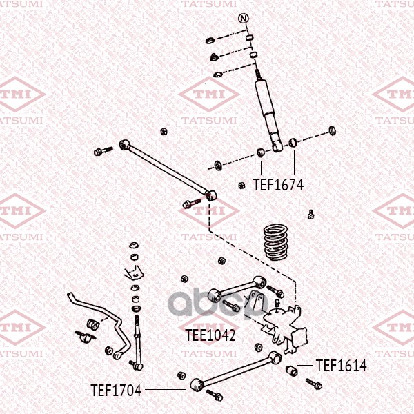 Втулка Амортизатора | Зад | TATSUMI арт. TEF1674