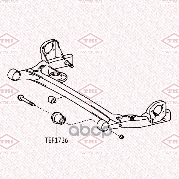 Сайлентблок задней балки TATSUMI арт. TEF1726