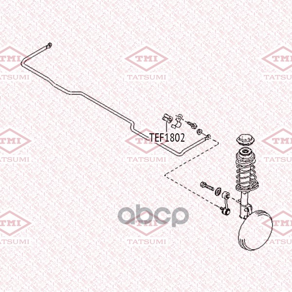 Втулка стабилизатора переднего TATSUMI арт. TEF1802