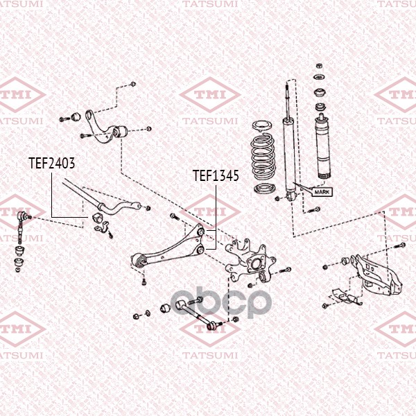 Втулка Стабилизатора Toyota Avensis 08-> TATSUMI арт. TEF2403