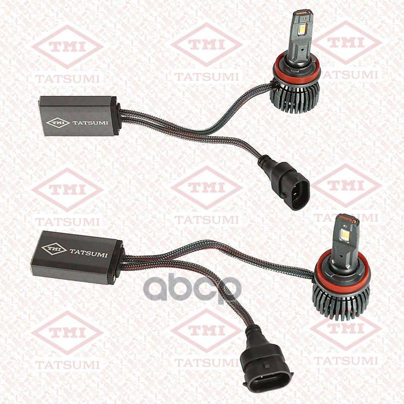 Лампа светодиодная H8 12V (42W) 6500K (комплект 2шт) TATSUMI арт. TFN1012LED