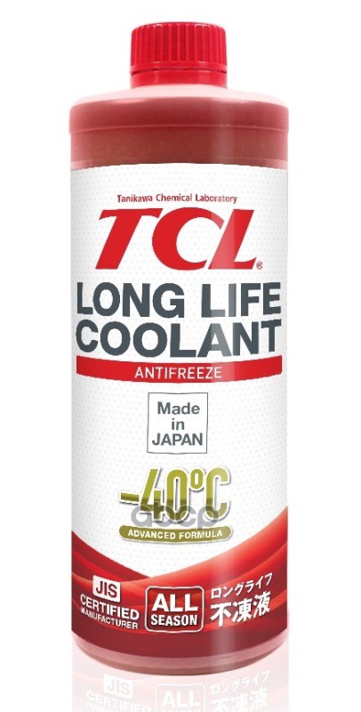 Антифриз Tcl Llc -40C Красный, 1 Л TCL арт. LLC33121