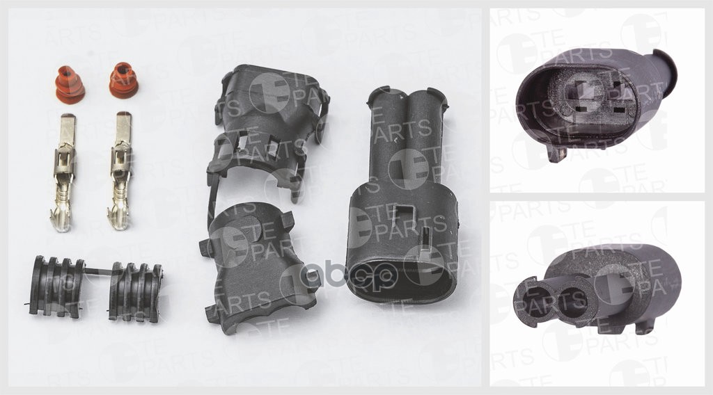 Разъем 2 pin МАН Ф2000 TGX ответная часть к 7811410 TE PARTS 7811439 TE PARTS арт. 7811439