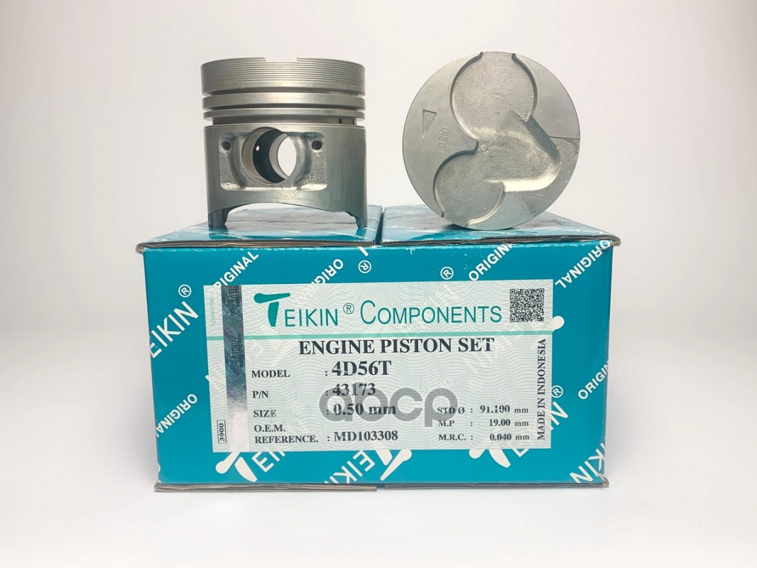 Поршень без колец ( цена за 1 шт) Mitsubishi 4D56T d91.1+0.50 TEIKIN арт. 43173050