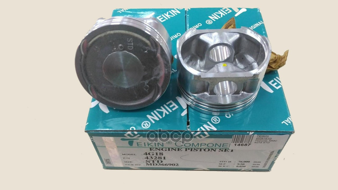 Поршень Mitsubishi Lancer 02-10 / Pajero iO 98-07 4G16;4G18 TEIKIN арт. 43281 STD