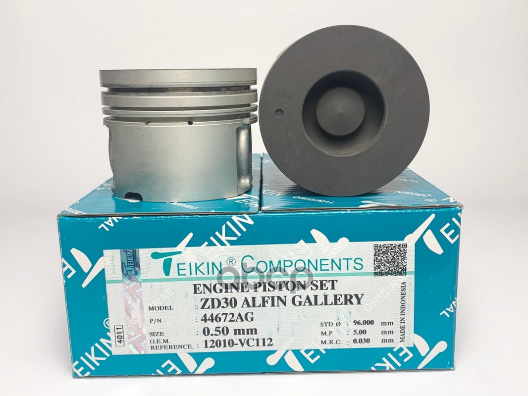 Поршень (к-т 4 шт с охлаждением) 050 NISSAN PATROL  ZD30 00-06 TEIKIN арт. 44672AG 050
