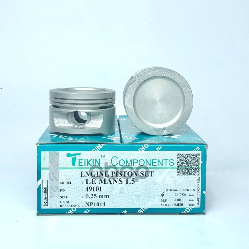 Поршень без колец ( цена за 1 шт) Daewoo G15MF 1.5L SOHC 8V d76.5+0.25 TEIKIN арт. 49101025