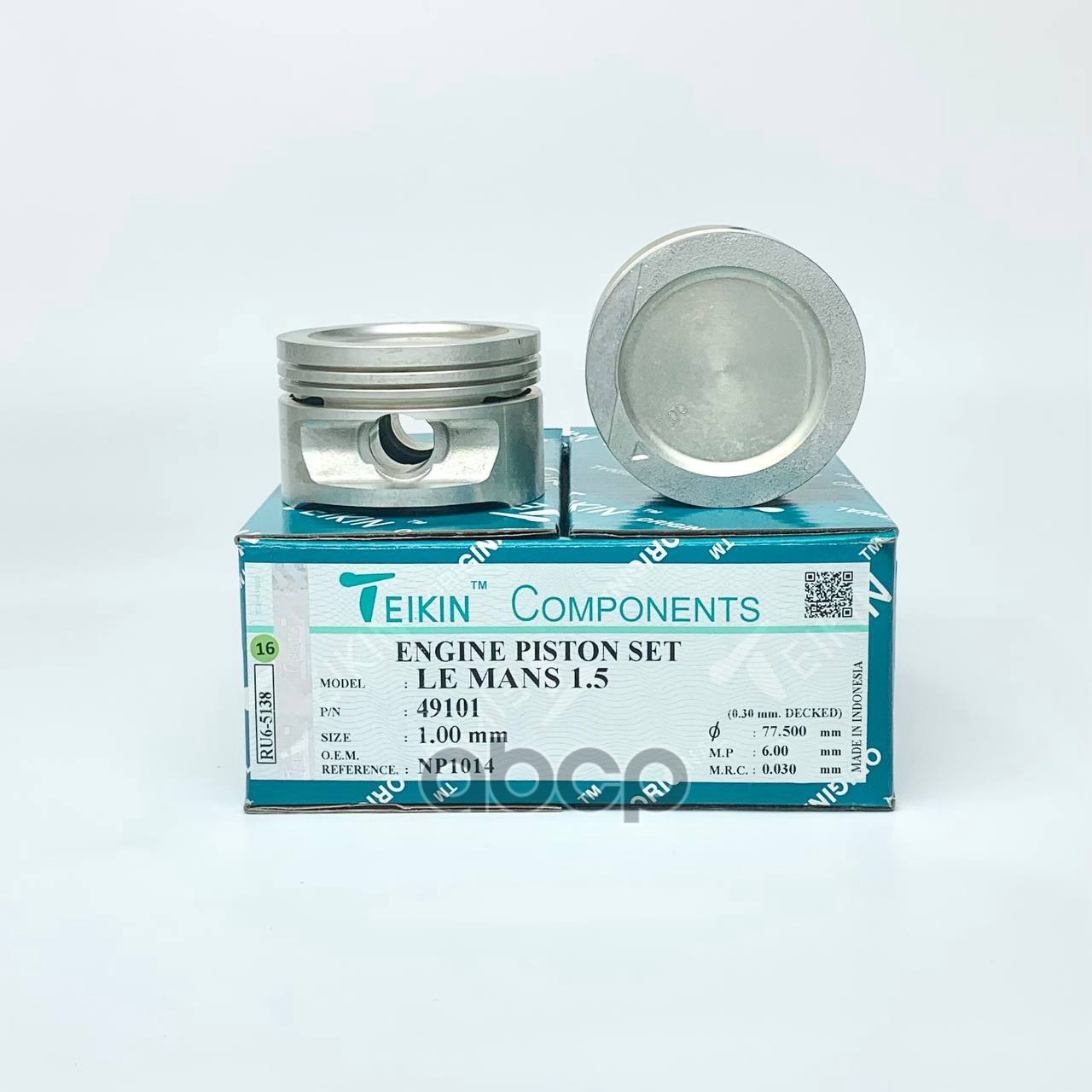 Поршень без колец ( цена за 1 шт) Daewoo G15MF 1.5L SOHC 8V d76.5+1.00 TEIKIN арт. 49101100