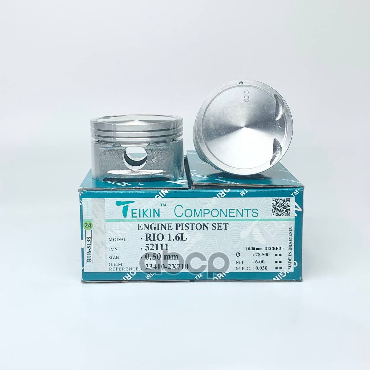 Поршень без колец KIA Rio 1.6L d78.0+0.5   (23410-2X710) Teikin TEIKIN арт. 521110.50