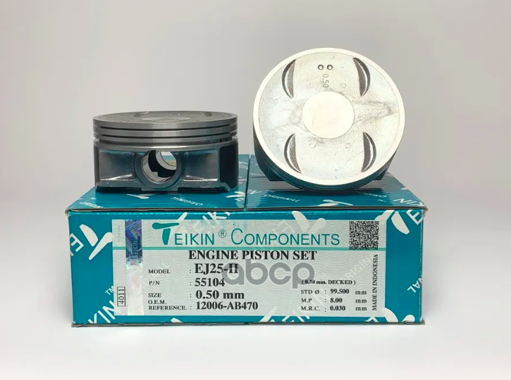 Поршень без колец ( цена за 1 шт) Subaru EJ25-II (2004-2005) d99.5+0.50 (12006-AB500) TEIKIN арт. 55104050