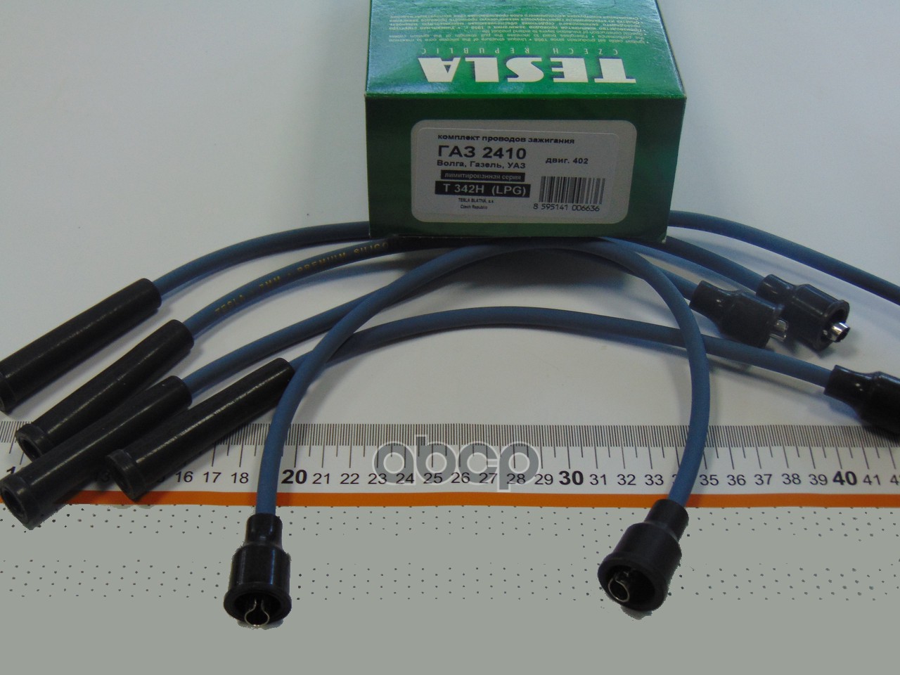 Провода в/в для а/м ГАЗ, УАЗ 402дв 70% силикон TESLA T342H TESLA T342H TESLA арт. T342H