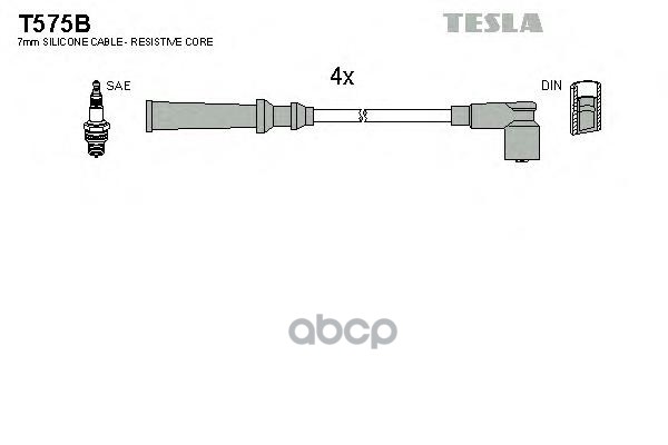Комплект проводов зажигания T575B TESLA арт. T575B