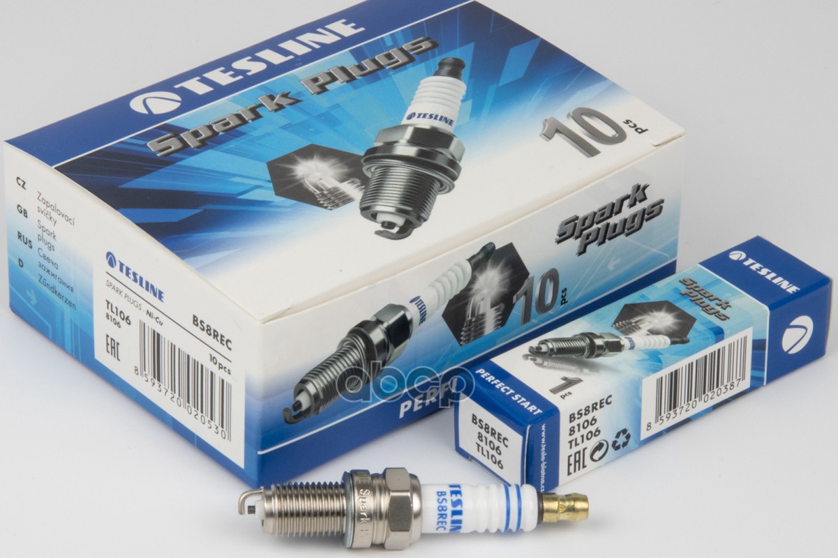Свеча Зажигания (4339) Dcpr8e Chevrolet Aveo, Spark (10-), Cobalt Tesla Tl106 TESLA арт. TL106