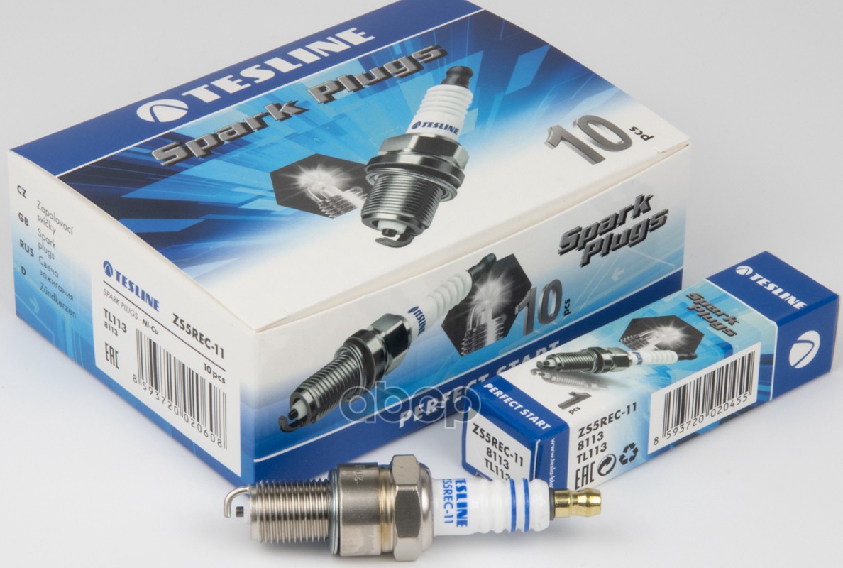 Свеча Зажигания (3028) Bpr5ey-11 Daewoo Matiz/Tico, Chevrolet Aveo, Honda Jazz Tesla Tl113 TESLA арт. TL113