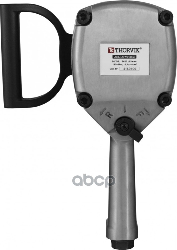 Пневмогайковерт Ударный, 3/4 Inch, 1800 Нм, 5000 Об/Мин, 210 Л/Мин, 6.3 Бар, Вес 7 Кг, Двойной Молот, Цельнометалический Корп...