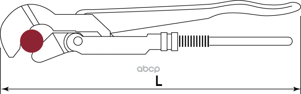 Ключ Трубный Рычажный, №1.5, Тип S THORVIK арт. BNPW15Y