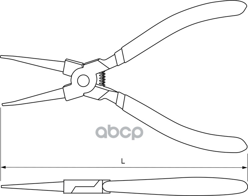 Щипцы Для Стопорных Колец «Прямой Сжим», 180 Мм THORVIK арт. IRSP180
