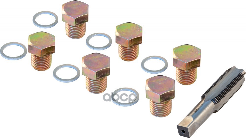 Набор Для Ремонта Масляных Пробок 7 Пр: Метчик М15 Х 1,5 Пробки THORVIK арт. ODPRK1515