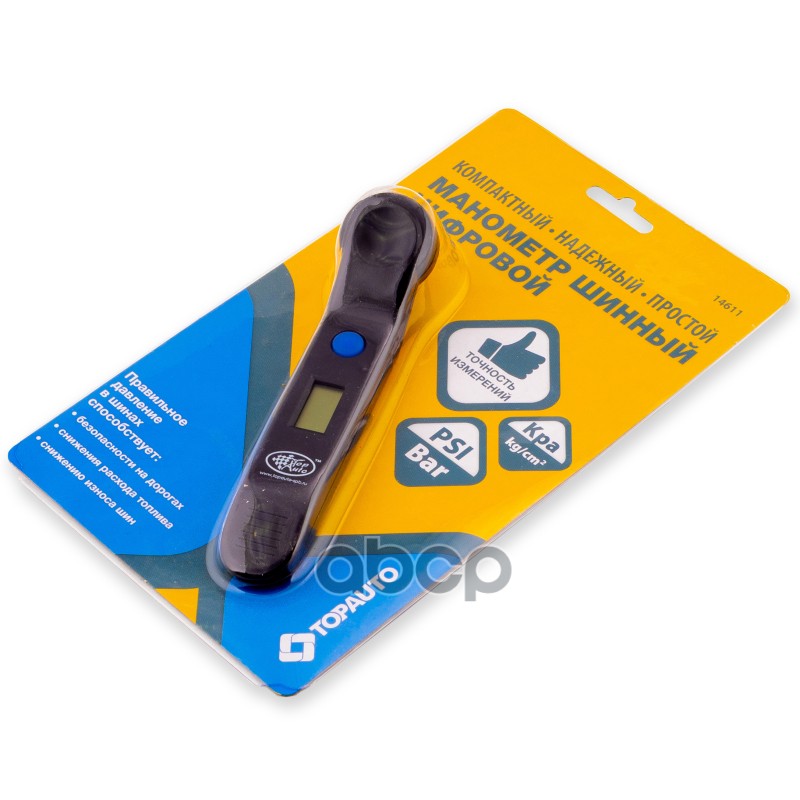 Шинный Манометр Цифровой (До 7 Атм.) TOP AUTO арт. 14611