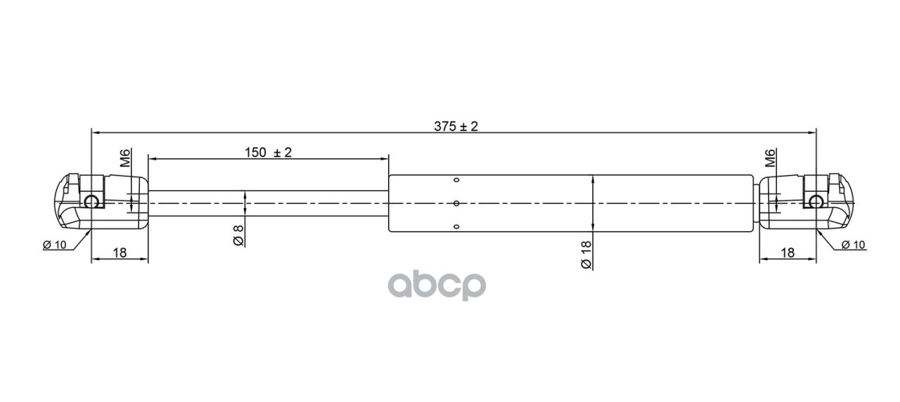 Амортизатор (упор) капота NISSAN Murano TORK арт. trk4639