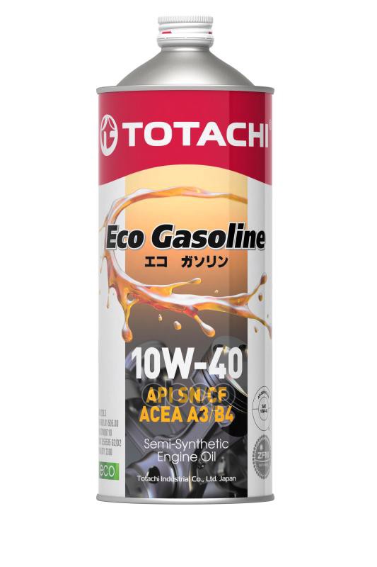 TOTACHI Масло моторное полусинтетическое TOTACHI Eco Gasoline 10W-40 SN/CF, A3/B4 1л