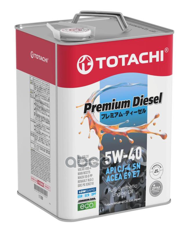 TOTACHI Масло Моторное Totachi Premium Diesel Cj-4/Sm Синтетика 5W40 6Л Totachi 11706