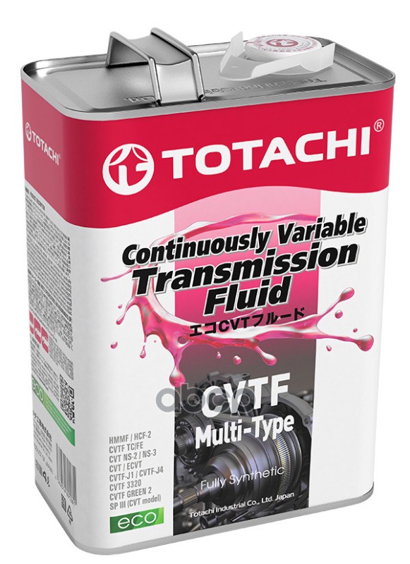 Масло трансмиссионное TOTACHI ATF CVT MULTI-TYPE 4л (4562374691261) 20504 TOTACHI арт. 20504