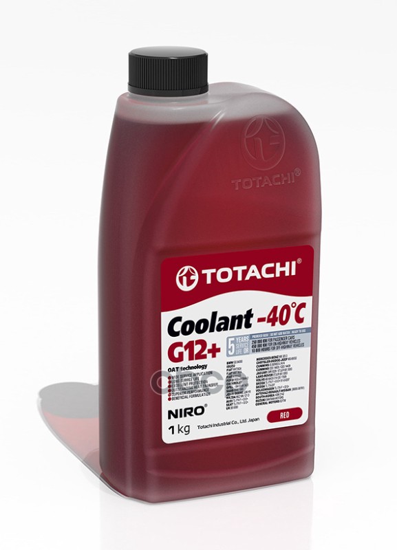 Антифриз TOTACHI NIRO CooLant Red -40C G12+ 1л 4589904527562 43101 TOTACHI арт. 43101