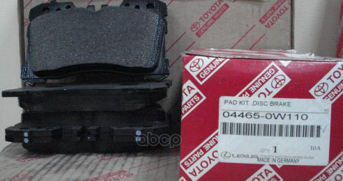 Колодки Тормозные Передние Ls460 TOYOTA арт. 044650W110