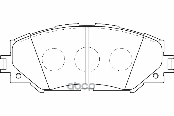 Колодки тормозные, комплект 04465-42160 TOYOTA арт. 04465-42160