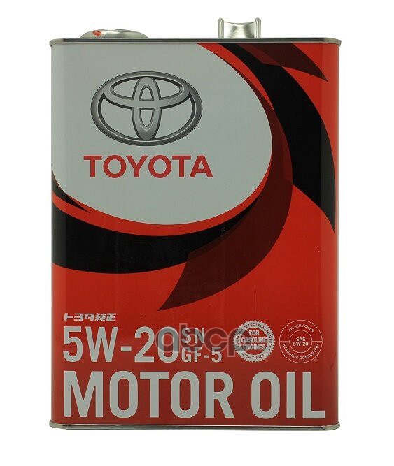 TOYOTA Масло моторное TOYOTA Motor Oil SN/GF-5 5W-20 синтетическое 4 л 08880-10605