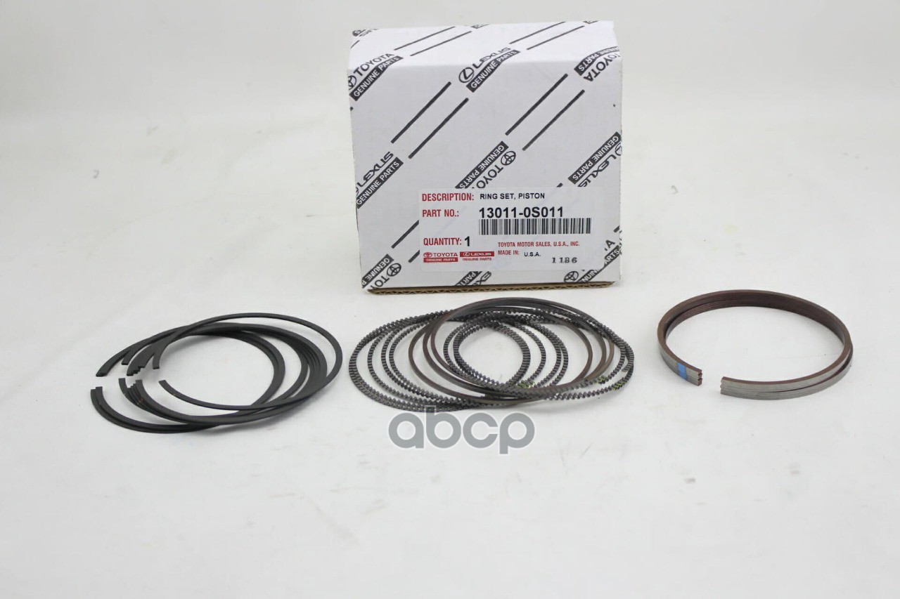 Кольца поршневые Toyota Land Cruiser (J200) 12-15 1URFE;3URFE / Lexus GX 09-13 1URFE;3URFE TOYOTA арт. 13011-0S011