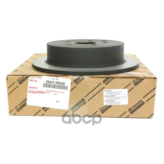 Диск тормозной Lexus RX 08-15 / Toyota Highlander 13-20 TOYOTA арт. 42431-0E020