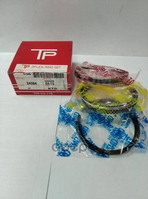 Кольца поршневые (STD/ к-т) Nissan AD 90-99 / Almera 95-00 GA15DE;GA15DS TPR арт. 34084 STD