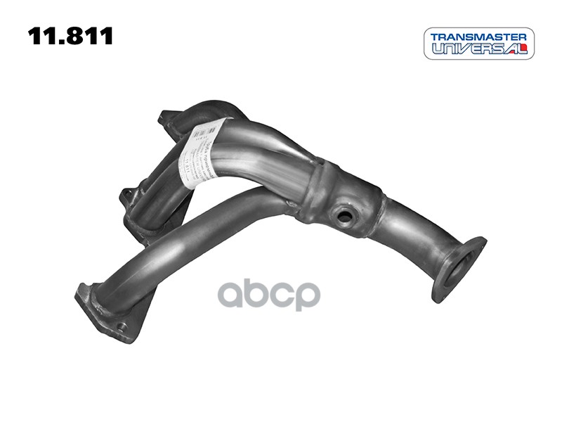 Труба приемная ВАЗ 1118, 2110 и модификация 1,6 двигатель 8 клапанов 1 датчик кислорода TRANSMASTER UNIVERSAL 11.811 TRANSMAS...