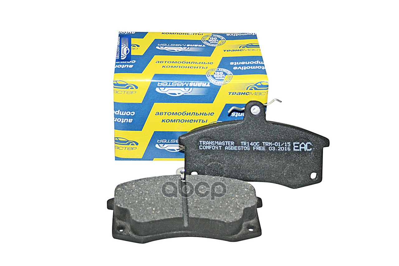 Колодки дискового тормоза с накладками в сборе передняя ось для а/м ВАЗ 2110-3501080 Transmaster T TRANSMASTER арт. TR140C