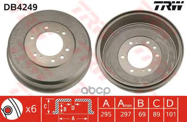 Барабан Тормозной TRW арт. DB4249