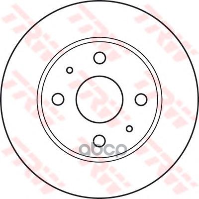 Диск тормозной передний DAIHATSU SIRION (M1, M3_), YRV (M2) DF4887 TRW арт. DF4887