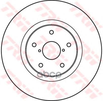 Диск тормозной передний SUBARU TRIBECA (B9) DF4930S TRW арт. DF4930S