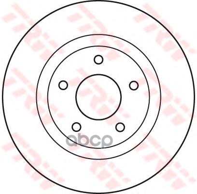 Диск тормозной передний CHRYSLER SEBRING, DODGE CALIBER, JEEP COMPASS DF4932 TRW арт. DF4932
