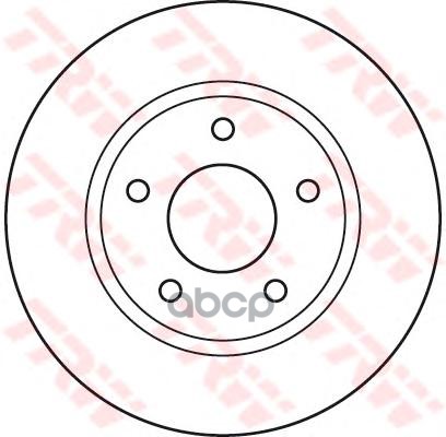 Диск тормозной передний MITSUBISHI LANCER (CY/Z_A) DF4933 TRW арт. DF4933