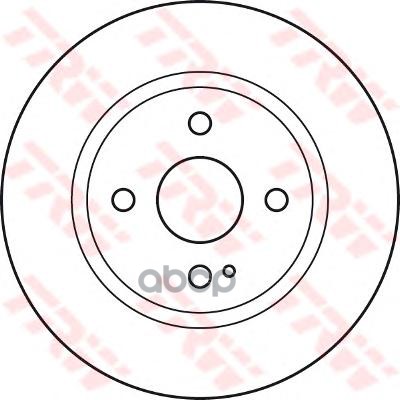 Диск тормозной передний FORD Fiesta VI 10->/MAZDA 2 08-> /Vent.D=258mm TRW DF4966 TRW арт. DF4966