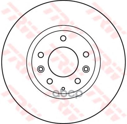 Диск тормозной передний MAZDA 6 (GH) DF4974S TRW арт. DF4974S