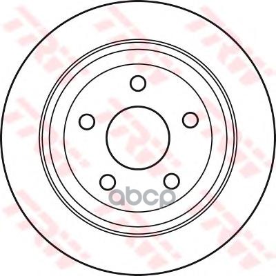 Диск Тормозной Задн Chrysler: 300 C 04-10 , 300 C Touring 04- TRW арт. DF6027