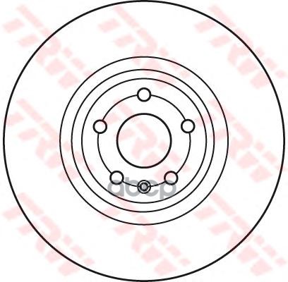 Диск тормозной передний AUDI TT 08-> /Vent D=340mm TRW DF6041S TRW арт. DF6041S