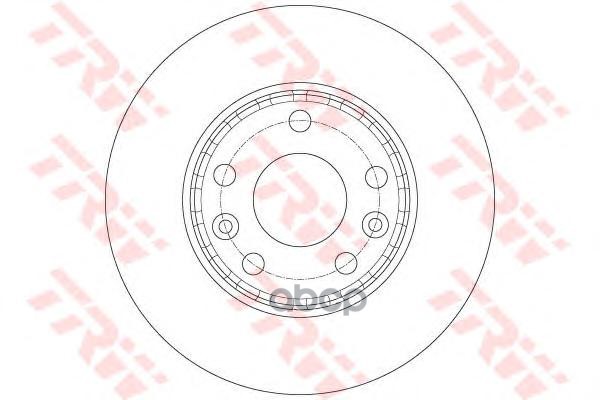 Диск тормозной передний RENAULT DUSTER (+ESP), FLUENCE, MEGANE III DF6072 TRW арт. DF6072