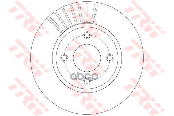 Диск тормозной передний NISSAN TIIDA (_C11X), CUBE (Z12) DF6142 TRW арт. DF6142