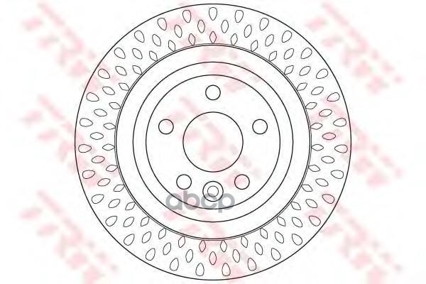 Диск тормозной задний VOLVO S60 II, S80 II DF6387 TRW арт. DF6387